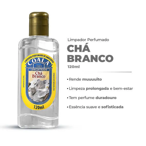 Limpador Perfumado Coala Chá Branco 120ml