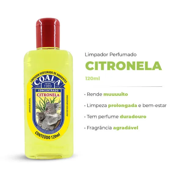 Limpador Perfumado Coala Conc Citronela 120ml
