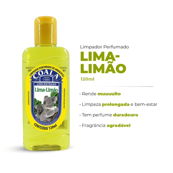Limpador Perfumado Coala Conc Lima Limão 120ml