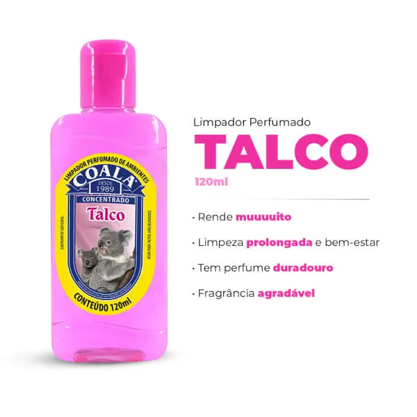 Limpador Perfumado Coala Conc Talco 120ml