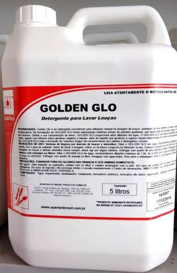 Detergente Neutro Concentrado Golden Glo 5 Litros - Spartan