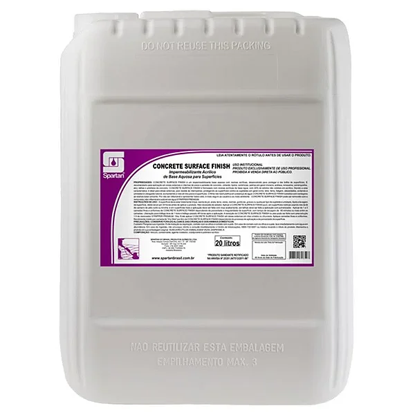 Impermeabilizante Acrílico Base Aquosa P/Superfícies Concrete Surface Finish 20L - Spartan