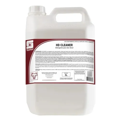 Detergente para Uso Geral HD Cleaner 5L - Spartan