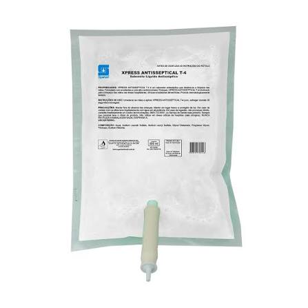Sabonete Liquido Antisseptical T-4 Xpress 12x800ml - Spartan