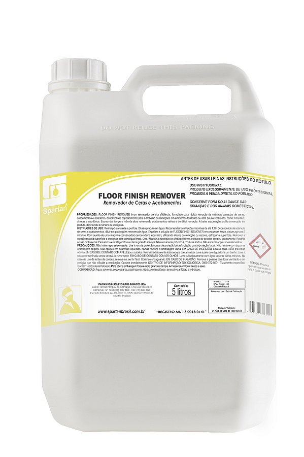 Removedor Ceras E Acab. Floor Finish 5L - Spartan