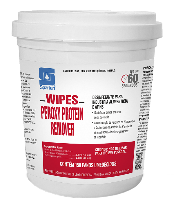 Panos Umedecidos Wipes Peroxy Protein Remover ( 150 und ) - Spartan