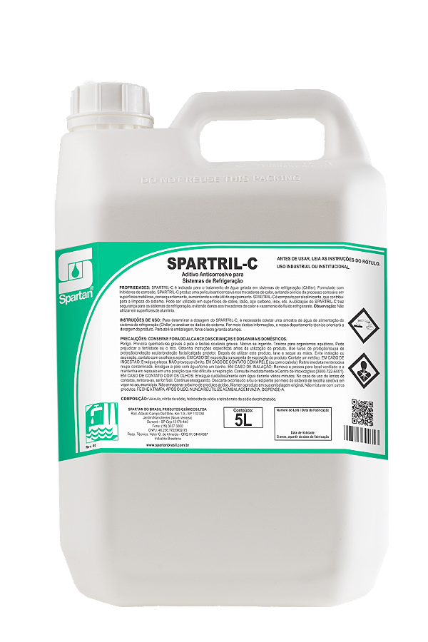 Tratamento De Água Chiller Spartril C 5L - Spartan