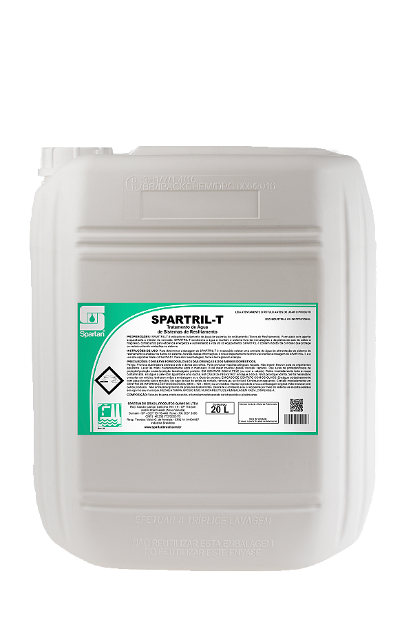 Tratamento De Água P/ Sistemas Resfriamento Spartril T 20L - Spartan