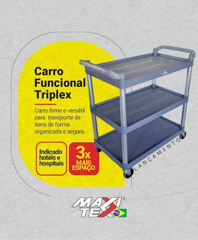 Carro Funcional Triplex 2082923 - Maxitex