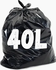 Saco Lixo Preto 40L Multipop