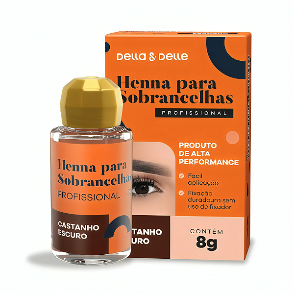 Henna Para Sobrancelhas Della & Delle 8g