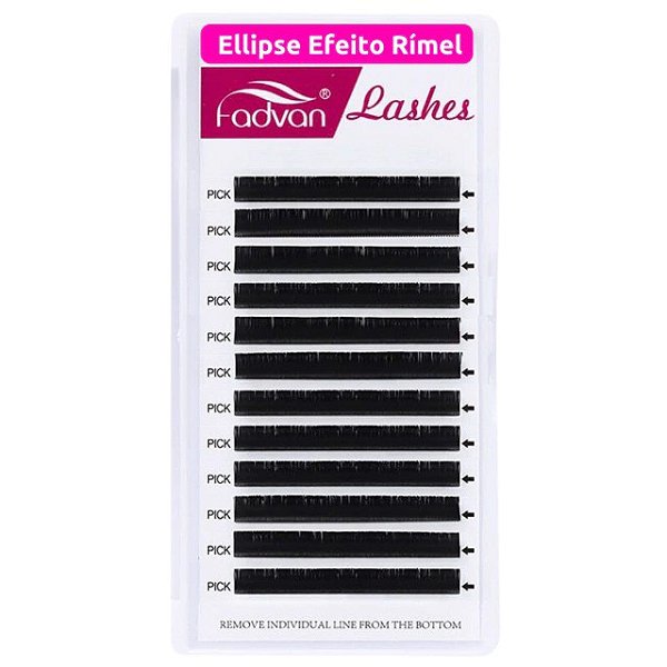 Cílios Fadvan Ellipse Tesourinha - Efeito Rímel