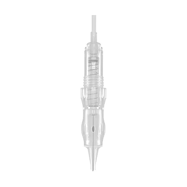 Agulha Easy Click Royal Steel C/ Anvisa - 3 Pontas Circular 0.25mm Rosca e Mola (Cápsula)