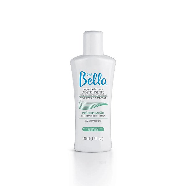 Loção Pré Depilatória Adstringente Depil Bella de Hortelã 140 ml