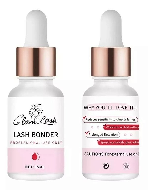 Acelerador De Cura Lash Bonder Glamlash 2 Em 1 (10ml)