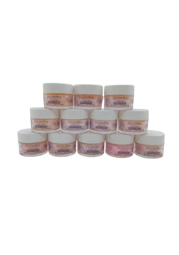 Pó Acrílico15g Linha Tradicional Cores Variadas - King Nails