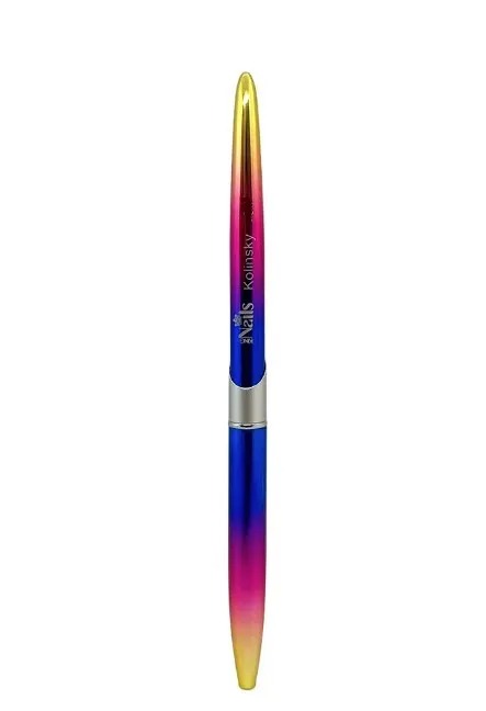 Pincel Kolinsky de Cerdas Naturais Multi Color N.8# - King Nails