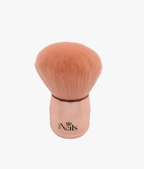 Pincel Espanador Premium Rosé para Unhas - King Nails