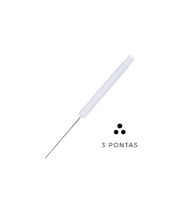 Agulha 03 PONTAS Circular | rosca (CAIXA COM 10un)