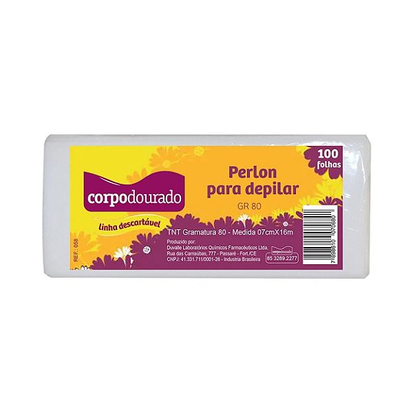 PERLON CORTADO 10CM X  16CM C/100 FOLHAS REF 022