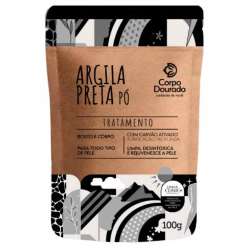 ARGILA PÓ PRETA POUCH 100G