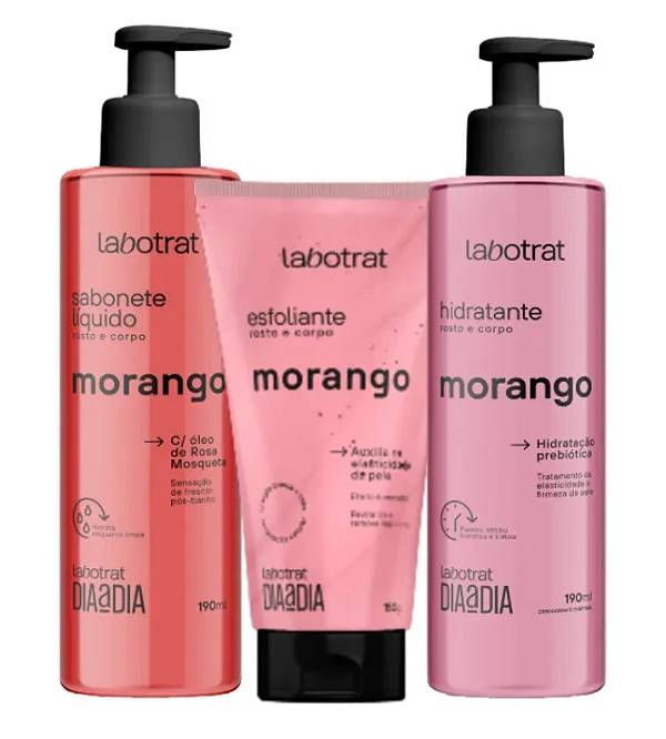 Kit Experiência de Banho LABOTRAT Esfoliante 150g + Hidratante 190ml + Sabonete Líquido 190ml