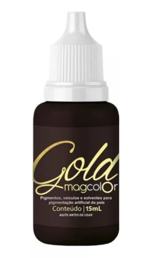 Pigmento Mag Color Gold 15ml Castanho Escuro Intenso