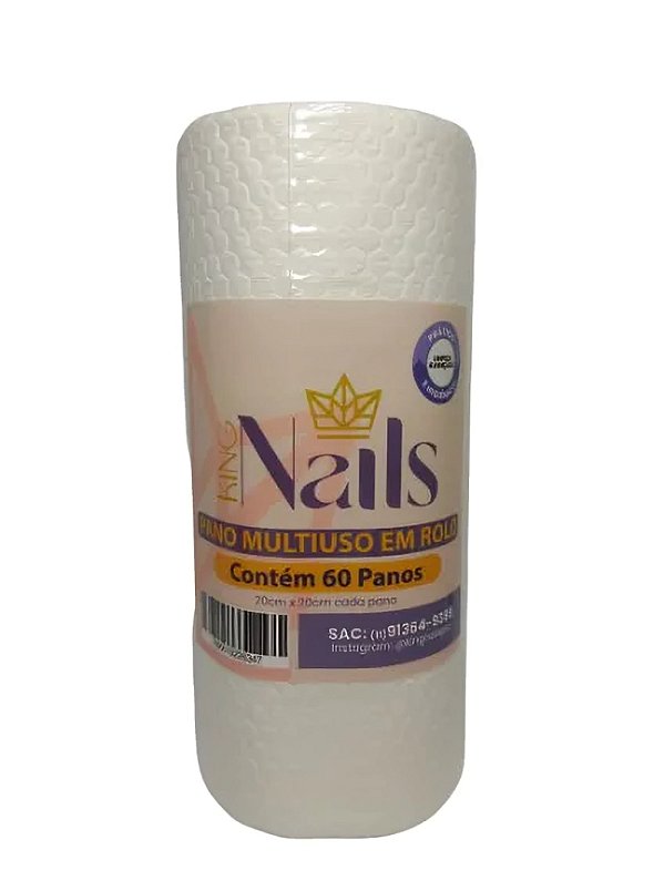 Pano Multiuso em Rolo C/50Un (20x20cm) - King Nails