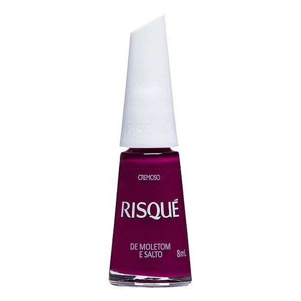 Esmalte Risqué Vinho Cremoso De Moletom e Salto 8ml