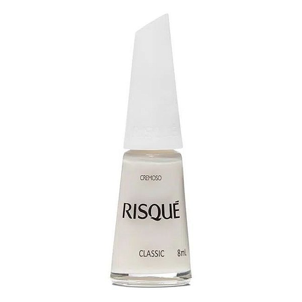 Esmalte Risqué Branco Cremoso Classic 8ml