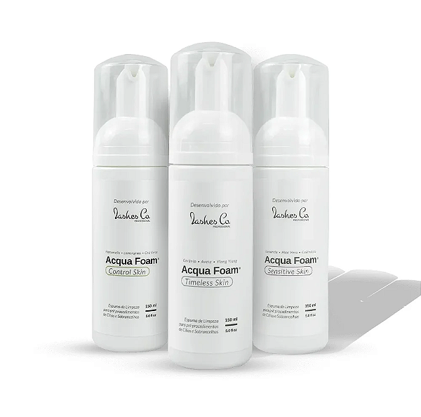Espuma Higienizadora Para Extensão de Cílios Acqua Foam 150mL