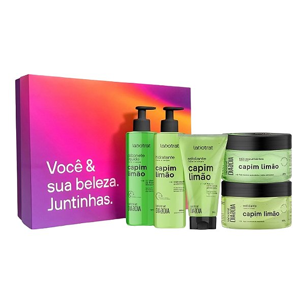 KIT DIA A DIA EXPERIENCIA DE BANHO CAPIM LIMAO C/ 5 ITENS LABOTRAT