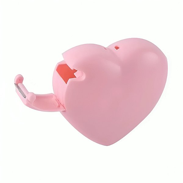 Suporte para Fita Micropore Coração Rosa