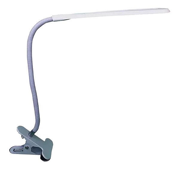 Luminária Flexível Tubo 24 Leds Com Garra Prendedor Abajur 110V/220V