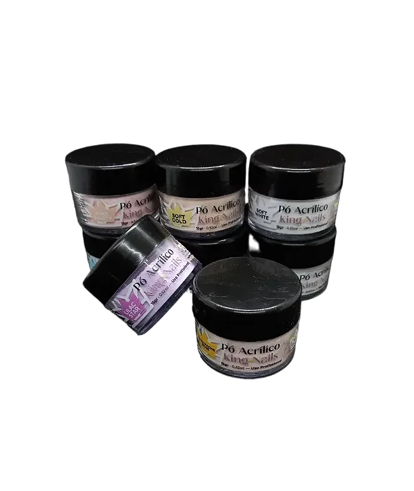 Pó Acrilico Coleção Pro Line Cores Variadas 15g -King Nails