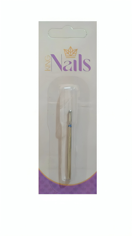 Broca Diamantada Blister Topo Redondo Medio - King Nails