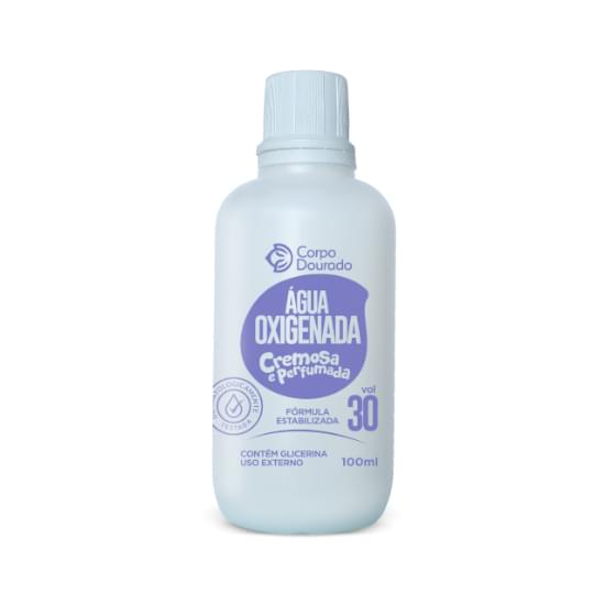 Água oxigenada vol 30 -100ml - Corpo Dourado