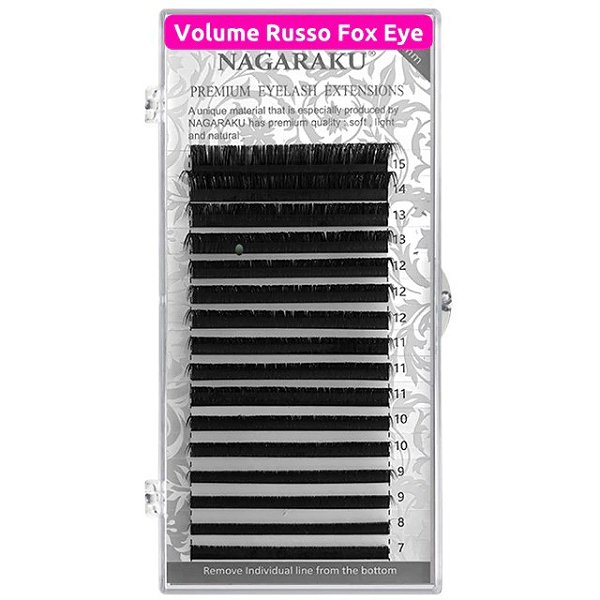 Cílios Nagaraku Volume Russo 0.07N - Efeito Fox Eye