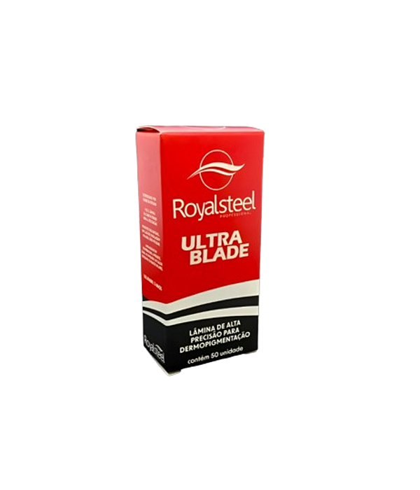 Lamina Ultra Blade Royal Steel (Anvisa) CX.50 - 12 Pontas U 0.16mm Verde