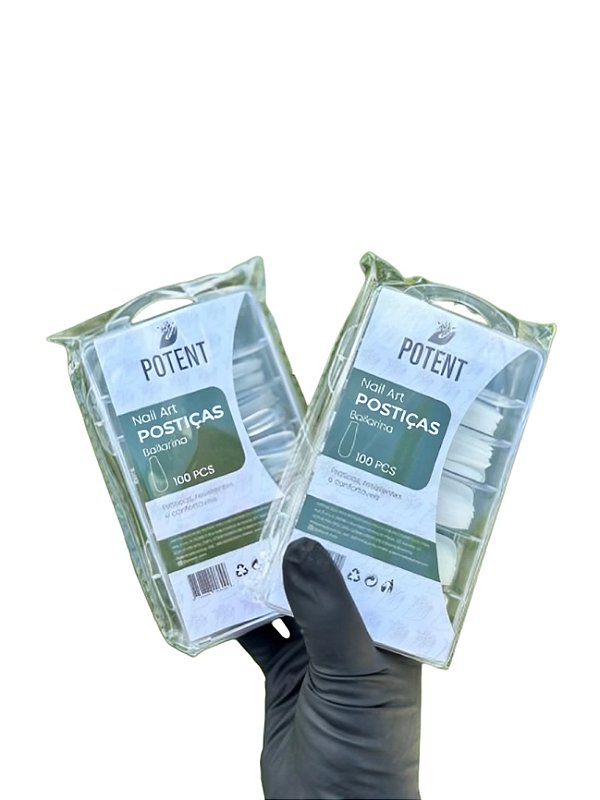 Postiças Nail Art Bailarina Com 100Un - Potent Nails