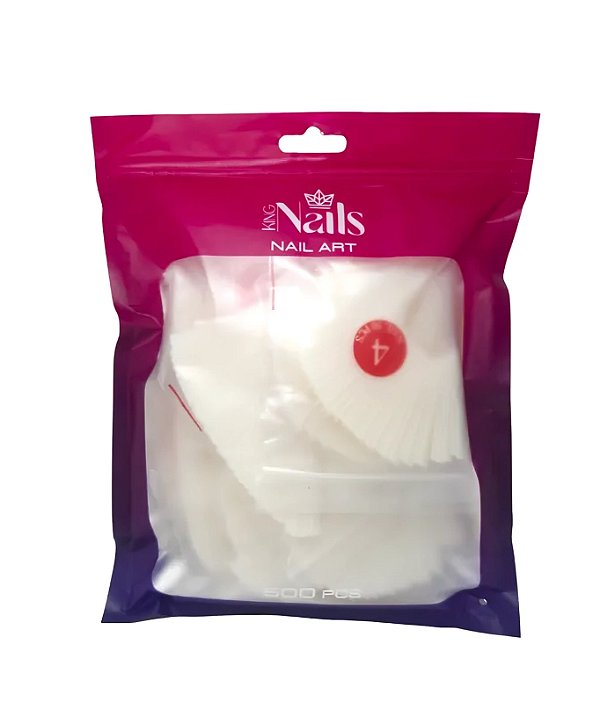 Postica Bailarina Extra Longa Realista Natural 500 unidades (KN10265) - King Nails