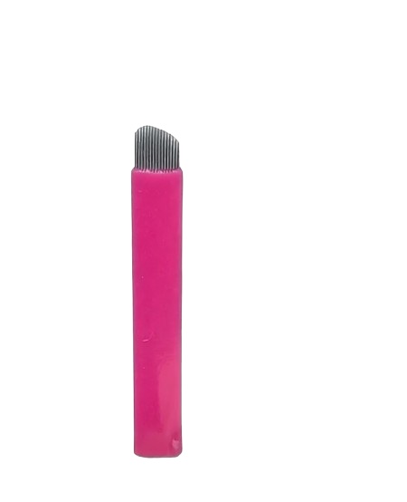 Kit com 50un Lâmina Ultra Blade Royal Steel (Anvisa) - Edição Especial TP-D 16 Pontas V 0.15mm Pink