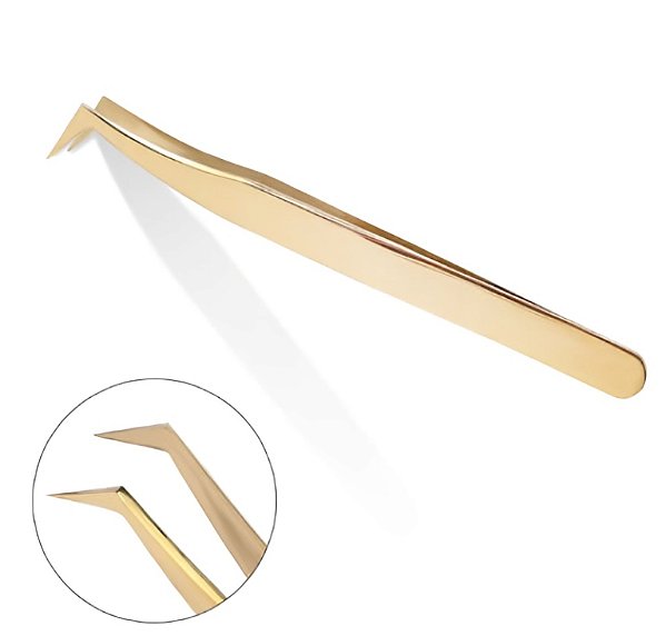 Pinça Volume Dourada para Cílios | Bella Moça