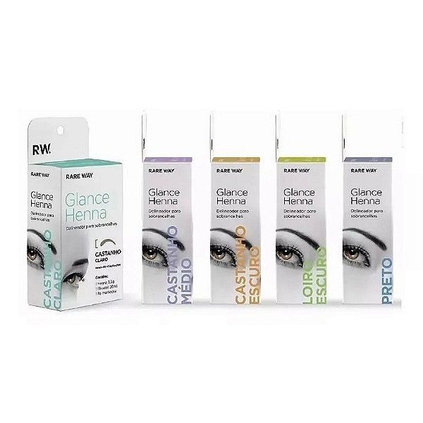 Henna Para Sobrancelha Glance - Rare Way (3,5G)