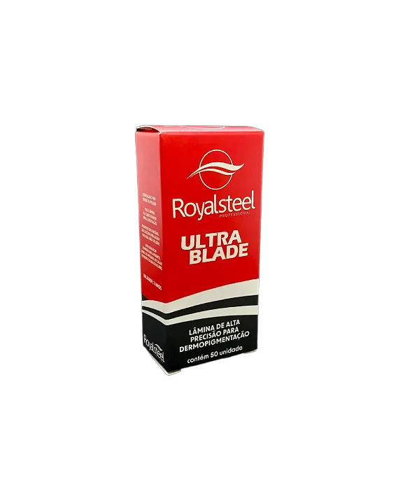 Lamina Ultra Blade Royal Steel (Anvisa) - 18 pontas U 0.16mm preta