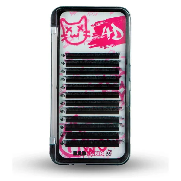 Cílios BAD PINK W 4D Curvatura Mix 0.07M