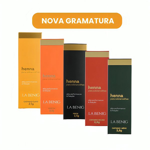 Henna Refil La Benig 2,5g (Nova Gramagem)