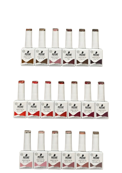 Esmaltes em gel 10ml - nova coleção livre de TPOC - Potent Nails