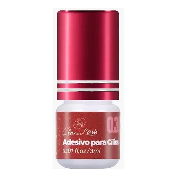 Cola Adesivo Para Cílios Glamlash 0,3 Segundos 3ml Profissional Alta Retenção