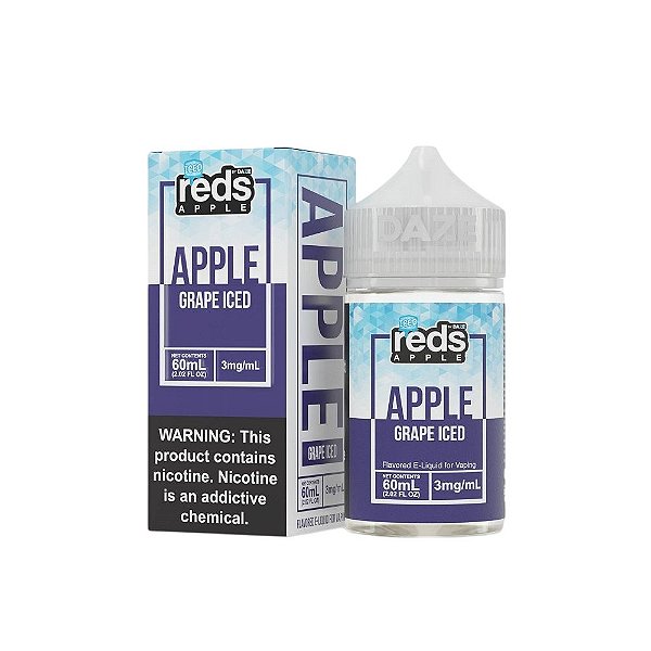 Apple Grape Iced - Reds Series - 7 Daze - Free Base - 60ml